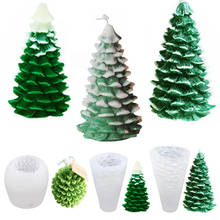 Molde de silicona para hacer jabón y velas, herramientas de decoración 3D para árbol de Navidad, para hornear, pasteles, Chocolate 2024 - compra barato