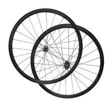 Ruedas de disco de fibra de carbono para bicicleta de carretera, 40mm de profundidad, 25mm de ancho, cubierta en forma de U, 700C, Cyclocross, juego de F-24H, 1 par, R-24H 2024 - compra barato