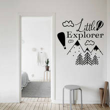 Little Explorer Wall Decal Woodland Nursery Kids Bedroom Baby Room Home Decor Adventure Mountain Art Vinyl Wall Sticker 2024 - buy cheap