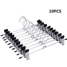 35 10PCS Stainless Steel Trousers Rack Clip Anti-slip Clothespin Pants Clamp Clothes Hanger-30 2024 - buy cheap