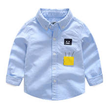 Moda algodão camisas para meninos manga longa crianças outwear tops qualidade roupas infantis 2024 - compre barato