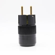 Factory directly Offer 24k Gold plated EU Male plug hifi schuko Power connectors 2024 - buy cheap