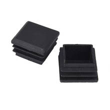 10 Pcs Black Plastic Square Tube Inserts End Blanking Cap 25mm x 25mm 2024 - buy cheap