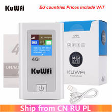 Внешний аккумулятор KuWFi для 4G, LTE, 3G/4G, Sim-карта, карманный роутер для Wi-Fi, 150 Мбит/с, CAT4, Мобильная точка доступа, со слотом для SIM-карты