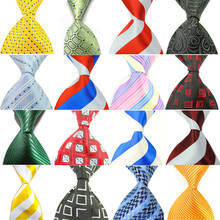 Ricnais gravata colorida feminina, gravatas de xadrez listradas com 8cm para homens, negócios, casamento, vermelho, rosa, presente para homens 2024 - compre barato