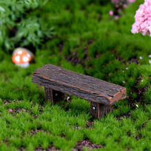 Taburete de madera de dibujos animados de resina, figura de jardín de hadas, Micro paisaje, casa de muñecas 2024 - compra barato