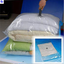 Вакуумная прозрачная пластиковая емкость для хранения мешок герметичные многоразовые сжатые одеяла органайзер для одежды Экономия пространства уплотнение сумки для одежды насос 2024 - купить недорого