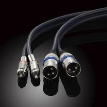 Новый двойной XLR женский поворот на двойной RCA кабель аудиокабель линия JSJ-205 2024 - купить недорого