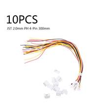 10 SETS Mini Micro JST 2.0 PH 4-Pin Connector plug with Wires Cables 300MM New Drop shipping 2024 - купить недорого