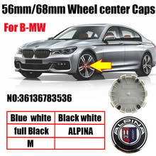 4pcs 56mm 68mm white blue10 pin Car Wheel Center Hub caps Rim Caps Covers Emblem Badge for 1 3 5 7 X3 X5 M3 M5 36136783536 2024 - buy cheap