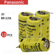 10pcs New Original Panasonic BR-2/3A With pins 3V 1200mAh PLC Li-ion Batteries For FANUC Free Shipping 2024 - buy cheap