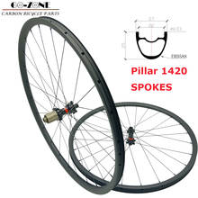 carbon mtb wheelset 29 pillar 1420 27x25mm symmetry 29er mtb wheels shim or XD clincher tubeless QR/TA/boost mtb wheel 29" 2024 - buy cheap