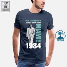 Camiseta de Miami Vice para hombre, camisa de gran tamaño a la moda, de algodón, Vintage, estampada, A0007 2024 - compra barato