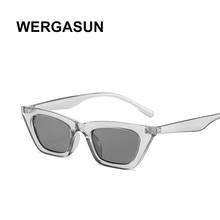 WERGASUN New Retro Fashion Sunglasses Women Brand Designer Vintage Cat Eye Black White Sun Glasses Female Lady UV400 Oculos 2024 - buy cheap