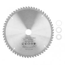 Твердосплавный круглый режущий диск TCT для металла, дерева, пластика, 254*30 мм, 60 зубцов с 3 шайбами 2024 - купить недорого