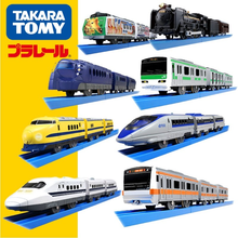 TOMY-tren eléctrico de tres secciones, tren de alta velocidad, juguete de transporte, locomotora, turismo 2024 - compra barato