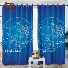 BeddingOutlet Sagittarius Curtains For Kitchen Constellation Bedroom Curtains Astrology Galaxy Curtain Zodiac Blackout Curtain 2024 - buy cheap