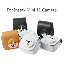 Fujifilm-bolsa de couro para câmera instax mini 11, proteção instantânea, alça de ombro, capa protetora 2024 - compre barato