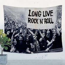 Vintage pintura em tela arte da parede hip hop reggae rock música cartazes bandeira da bandeira parede tapeçaria tapeçaria festival de música decoração de festa 2024 - compre barato