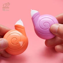 Mini rodillo de cinta de corrección de Caracol de 6m de largo, adhesivo blanco para estudio, oficina, papelería Kawaii, regalo para estudiantes, suministros escolares, 4 Uds. 2024 - compra barato