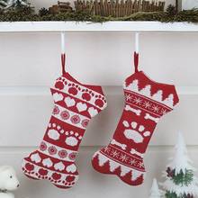 2020 New Year Christmas Stocking Sack Xmas Gift Candy Bag Christmas Decorations for Party Home Sock Christmas Tree Decor 2024 - buy cheap