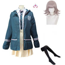 Anime Super DanganRonpa Nanami ChiaKi Cosplay Costume Girls JK Uniform Women Sailor Suit Jacket Wig 2024 - buy cheap