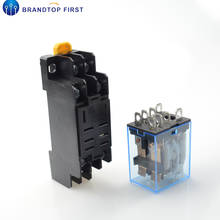 10A dpdt relay LY2N General Purpose Relay LY2NJ with power relay base socket 8 pins LY2 relay switch 2024 - buy cheap