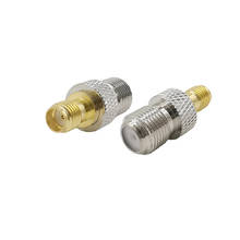 1PCS RF Coaxial F Type to SMA Adapter SMA Female Jack to F Female Jack RF Convertor Straight Nickel-Plated Brass Connectors 2024 - buy cheap