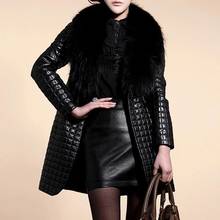 Faux Leather Fur Coat Jacket Autumn Women Fashion Warm Coats Outwear Solid Long Sleeve Women Winter Coat Oversized Long Overcoat 2024 - buy cheap