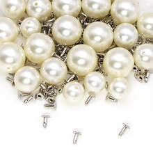 Round Pearl Rivets Studded Bag DIY Beads Spikes Imitation Pearl White Studs For Wedding Decor/Hat/Shoes/Pant Clothes Accessories 2024 - buy cheap