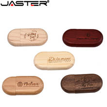 JASTER Maple wood Walunt wood Personalized LOGO usb flash drive usb 2.0 4GB 8GB 16GB 32GB 64GB photography gift 2024 - buy cheap