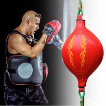 Faux Leather Boxing Ball Fitness Muay Thai Bodybuilding Inflation Speed Punching Ball MMA Fitness Sports Training Equipment 2024 - buy cheap