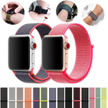 Nylon Strap For Apple Watch 5 4 Band 44mm 40mm iWatch Series 42mm 38mm Sport loop Bracelet Apple Watch Straps 3 2 1 Accessories 2024 - buy cheap