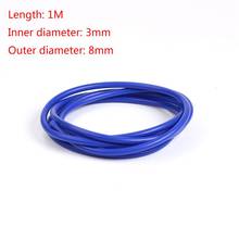 Tubo de silicone para vácuo de carro, acessório azul de 1m, 3mm / 4mm / 6mm / 8mm / 10mm / 14mm 2024 - compre barato