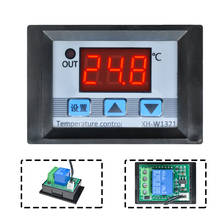 Controle de temperatura digital led w1321, termômetro, interruptor de controle, à prova d'água ntc, medidor, incubadora 2024 - compre barato