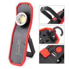 60W Portable Flashlight Torch USB Rechargeable LED Work Light Magnetic COB Lantern Hanging Outdoor Camping Hook Lamp Light 2024 - buy cheap