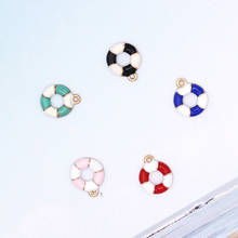 10pcs/lot 13*15mm Cute Swimming ring Enamel Charms for DIY Earring Jewelry Handmade Headwear accessories Finding XL786 2024 - buy cheap