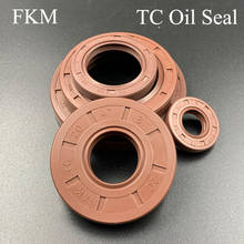 55*75*8/10/12 55x75x8/10/12 Brown Fluoro FKM Fluorine Rubber Spring Double Two Lip TC Ring Gasket Radial Shaft Skeleton Oil Seal 2024 - buy cheap