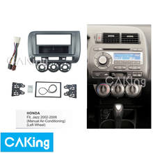 Placa de som automotivo 1din ou 2din para honda fit, jazz 2002 a 2008 (manual ac) (roda esquerda), painel da placa, conector de tela 2024 - compre barato