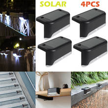 Luz LED Solar para camino de escalera, lámpara de pared para exteriores, jardín, patio, valla de pared, lámpara de paisaje de energía eficiente, 4 Uds. 2024 - compra barato