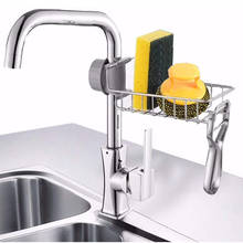 Sponge Holder Kitchen Counter Sink Organizer Drainer Storage Rack Dishcloth Sponge Soap Scrubbers Rag Holder Kitchen Accessorie 2024 - buy cheap