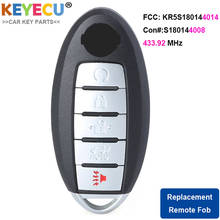 KEYECU-llave de coche con Control remoto inteligente, para Nissan Murano 2013, 2014, Pathfinder 2013-2016 Fob, 5 botones-433,92 MHz - KR5S180144014 2024 - compra barato