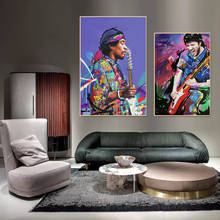 Graffiti Famous HipHop Guitar Genius Stars Canvas Painting Oil Painting Poster Modern Wall Art  Picture in Livingroom Decor Home 2024 - buy cheap