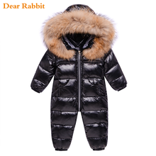 Crianças roupas de inverno quente para baixo jaqueta menino outerwear casaco engrossar impermeável snowsuit roupas da menina do bebê parka infantil 2024 - compre barato