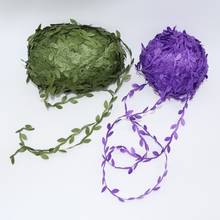 10 Meter Silk Leaf-Shaped Handmake Artificial green Leaves For Wedding Decoration DIY Wreath Gift Scrapbooking Craft Fake Flower 2024 - buy cheap