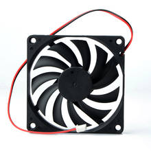 Ventilador de refrigeración de 80mm, 2 pines, CC de 12 voltios, 2 P, conector, Turbo ventilador de refrigeración para carcasa de ordenador, CPU, Radiato 8010, CC Axial, accesorios 2024 - compra barato