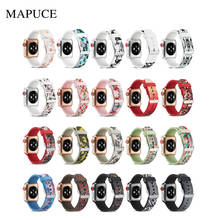 Ремешок силиконовый для apple Watch Series 6 SE 5 4 3 2 38 мм 40 мм, мягкий спортивный браслет для Apple iWatch 42 мм 44 мм 2024 - купить недорого