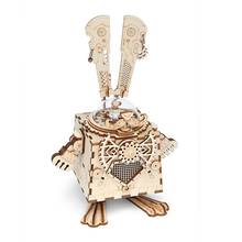 Kids Educational Toys Creative Toy DIY Steampunk Rabbit Wooden Puzzle Game Assembly Music Box Toy Gift for Children Teens Adult 2024 - buy cheap