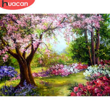 HUACAN DIY 5D Diamond Painting Tree Landscape Home Decoration Handcraft Art Kits Full Square Drill Embroidery Picture 2024 - buy cheap