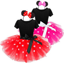 Fancy Kids Dresses for Girls Birthday First Christmas Halloween Dots Dress Up Kids Costume Baby Girls Clothing 2 6T Wear 2024 - buy cheap